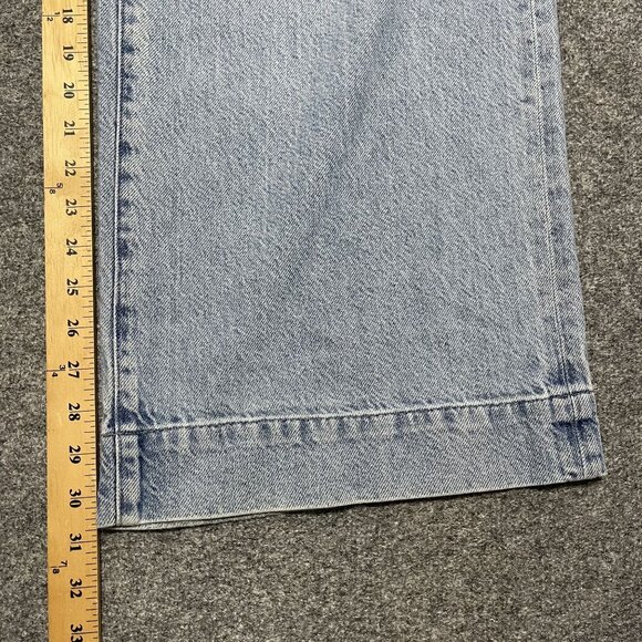 Madewell Women's Superwide-Leg Jeans Size 32 Light Wash Denim Baggy - Picture 7 of 10